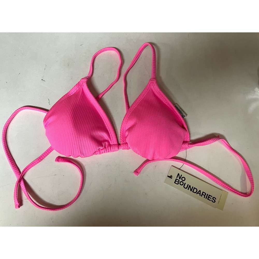 NWT No Boundaries Women's Size Small Triangle Padded Bikini Top